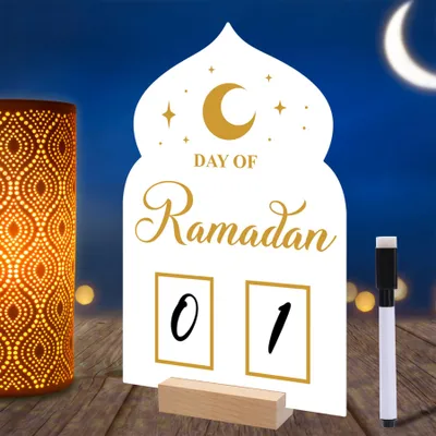 Acryl Ramadan Adventskalender 30 Tage Eid Countdown Ornament