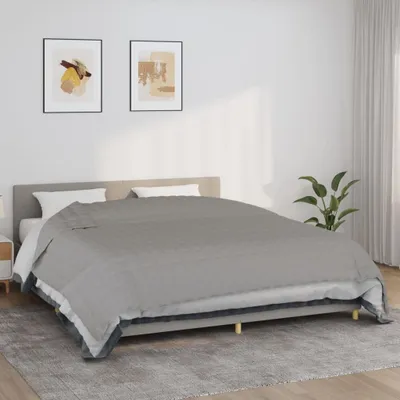 Produktbild von The Living Store Gewichtsdecke Grau 235x290 cm 11 kg Stoff