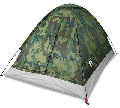 Image de vidaXL Tente de camping dôme 2 personnes motif camouflage étanche à l'eau