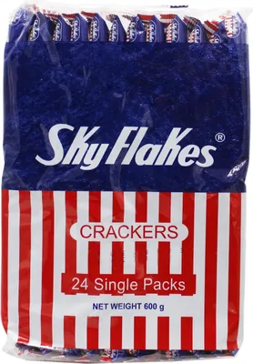 Produktbild von M.Y.San Sky Flakes Crackers 600g | Philippinen Weizen Kekse neutral | 24 Packungen
