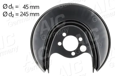 Produktbild von AIC Spritzblech Bremsscheibe für VW POLO (6N2) Hinten Rechts 56160 Ankerblech