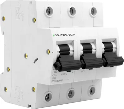 Produktbild von Leitungsschutzschalter MCB 10kA 3P 80A C80A LS-Schalter Doktorvolt DV-5459