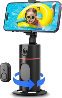 Produktbild von Selfie-Stick,360° Rotation Smart Tracking Telefonhalter Kamera-Gimbal (Smart Gesicht Körper Tracking Selfie Stick Gimbal Stabilisator)