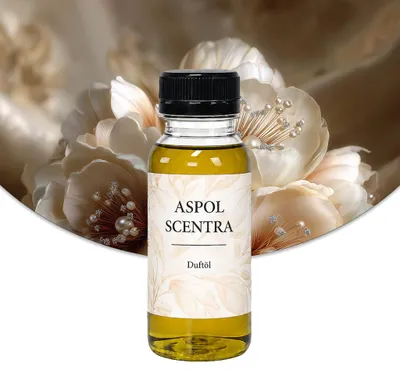 Produktbild von Aspol Scentra Cremiges Bouquet UFIGREEN Duftöl für Kerzen und Diffusoren 100 ml, KI-generiertes Bild