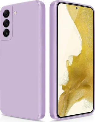 Produktbild von Silikon Hülle für Samsung Galaxy S22+ / S22 Plus 5G Flüssigsilikon Dünn Gel Gummi Matt Kratzfeste Schutzhülle Lila