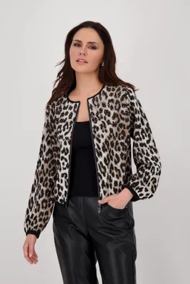 Produktbild von Monari GmbH Strickjacke schwarz gemuster 40