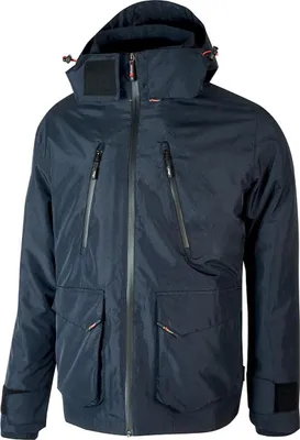 Produktbild von Upower forex vielseitiger wasserdichter Parka - Größe 2xl -- atmungsaktiv, verstellbare Kapuze, herausnehmbares Thermofutter, mehrere Taschen, dpi1-Schutz - Farbe navy blue