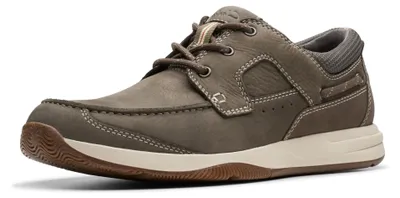 Productafbeelding van Clarks heren veterschoen Sailview LaceBoat, taupe suède, maat 7.5