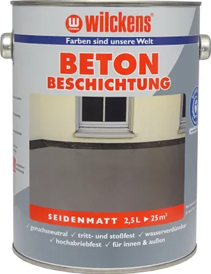 Produktbild von WILCKENS Betonbeschichtung Seidenmatt 2.5 Liter RAL 7032 Kieselgrau