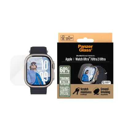 Image de Szkło Hartowane Panzerglass Ultra-Wide Fit Ultra Screen Protection Na Apple Watch Ultra 2 - Przezroczyste