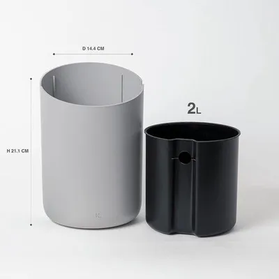 Imagen del producto de Dispensadores de cosméticos de 2 litros: diseño minimalista y elegante, con tapa. Ideales para el baño, el aseo o la mesa de maquillaje