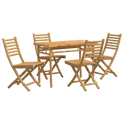 Produktbild von 5-tlg. Garten-Essgruppe Bambus