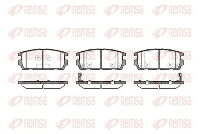 Produktbild von REMSA Bremsbeläge Satz Hinten Bremsklötze für HYUNDAI TERRACAN (HP) 0877.02
