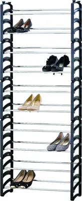 Produktbild von Schuhregal Sizilia, 10 Fächer, freistehend, 156 cm hoch, 62 cm breit, 18 cm tief