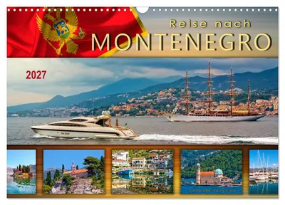 Immagine prodotto di Viaggio in Montenegro (calendario da parete 2027, formato DIN A3 orizzontale), calendario mensile CALVENDO