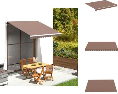 Produktbild von vidaXL Markisenbespannung Braun 3x2,5 m - Markisen