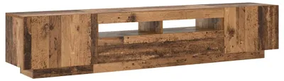 Immagine prodotto di mobile TV vidaXL con luci LED, effetto legno antico 200x35x40 cm