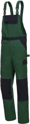 Produktbild von Arbeitshose Nitras Motion Tex Light Latzhose | grün | 245 g/qm | Gr.64