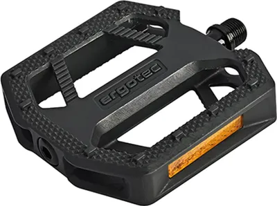 Image de Pédales ergotec EP-M 9/16, noires, en polypropylène antidérapant, 110 x 108 mm, robustes