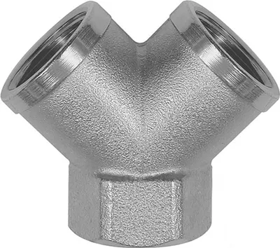 Produktbild von Riegler Verteiler, 2fach, G 1/8 IG, Abgänge 2 x G 1/8 IG, Messing vern.