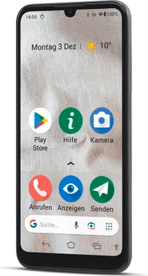 Produktbild von Doro 8100, 15,5 cm (6.1"), 2 GB, 32 GB, 13 MP, Android 10 Go edition, Grau