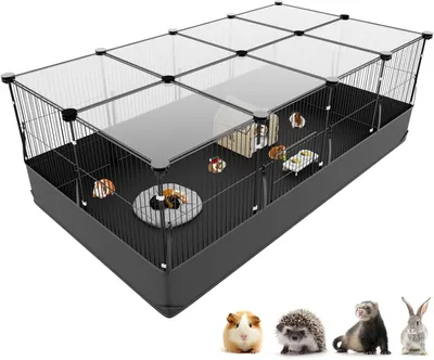 Obrázok produktu pre Klietka pre malé zvieratá - 122 cm x 60 cm x 40 cm - Vodotesné dno