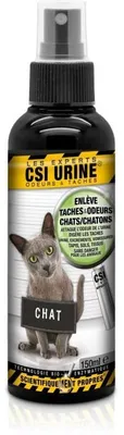 Produktbild von CSI URINE Enzymatischer Flecken- & Geruchsentferner Spray für Katzen & Kätzchen, 150 ml