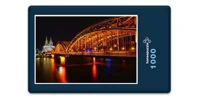 Zdjęcie produktu dla hansepuzzle 11192 - Układanka Deutz Bridge, 1000 elementów, lokomocja, 60,0 x 46,0 cm z wysokiej jakości pudełkiem do przechowywania, kartonowym pudełkiem i torbą