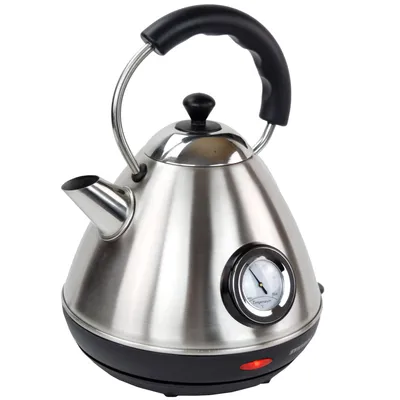 Produktbild von Syntrox 1,7 Liter Edelstahl schnurlos Thermometer 360° cordess Wasserkessel