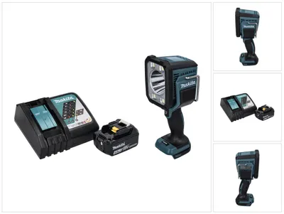 Obrázek produktu pro Makita DML 812 RM1 Akumulátorová ruční svítilna LED 18 V 1250 lm + 1x akumulátor 4,0 Ah + nabíječka