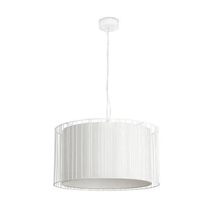 Zdjęcie produktu dla Biała lampa wisząca Linda 1 żarówka