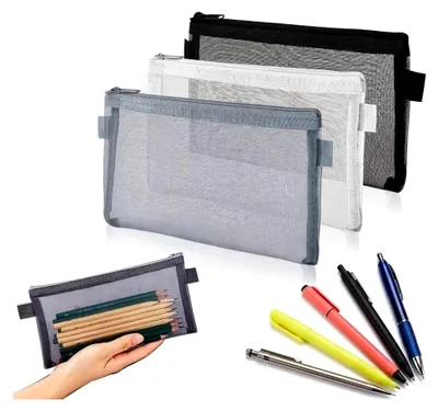 Produktbild von 3er Set transparente Stifteetuis
