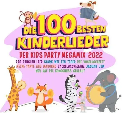 Produktbild von Die 100 besten Kinderlieder 2022 - Der Kids Party