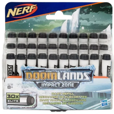 Obrázek produktu pro Nerf Doomlands Impact Zone Refill Pack Black & White 30Ks