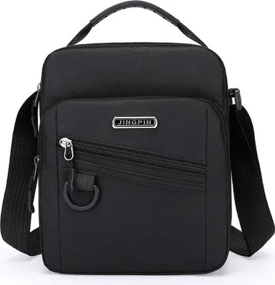 Image de INF Sac bandoulière Oxford pour homme, sac banane étanche pour le voyage Le noir