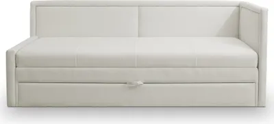 Produktbild von Selsey CAPRILI - Jugendbett mit ausziehbarer Liegefläche und Schublade, Creme