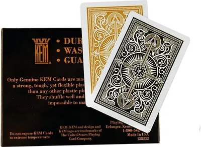Produktbild von Spielkarten BICYCLE WIDE BLACK&GOLD JAMBO INDEX 2 TALIE