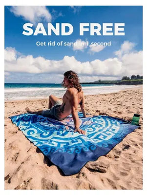 Produktbild von Mikrofaser Strandtuch, schnell trocknend, groß 200x145 cm, saugfähig, sandfreies Strand- und Schwimmhandtuch für Männer und Frauen