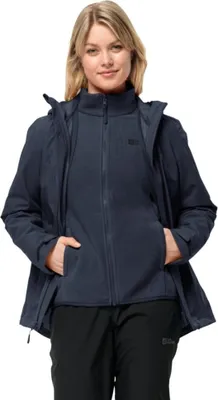 Produktbild von Jack Wolfskin Moonrise 3in1 Jacke Blau 2XL Damen Blau 2XL