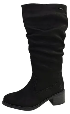 Image de Chaussures de randonnée pour femmes Rieker, bottes, fermeture éclair, noir, style décontracté