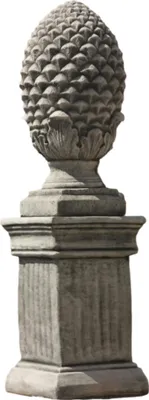 Produktbild von Zapfen auf Sockel aus Steinguss Frostfest Witterungsbeständig DE-1225uDE-1230