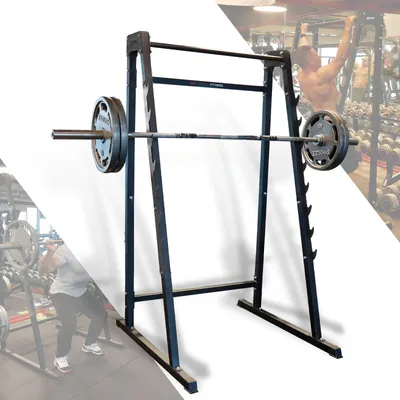 Produktbild von Squat Rack Multifunktional Langhantelständer Kniebeugenständer mit 8-Stufen Hakenleiste bis 160kg Hantelablage Langhantel Halter