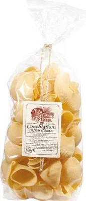 Obrázek produktu pro Antico Pastifico Umbro Conchiglioni 500g Italské Těstoviny se Semolinou z Tvrdé Pšenice