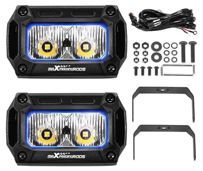 Obrázek produktu pro LED pracovní světla pro UTV a ATV – off-road pracovní světlomety, kombinace bodového a rozptýleného světla – mlhová světla – doplňková světla – 6000K, studená bílá