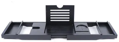 Immagine prodotto di Ripiano per vasca da bagno, design espandibile, contenitore versatile, nero