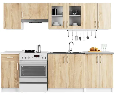 Produktbild von Hängeschrank Küche - Oberschrank - 80 cm - 2 Türen - 2 Einlegeböden - Weiß