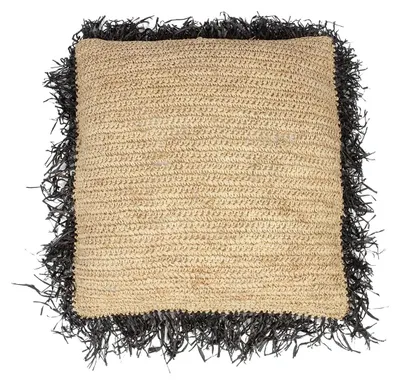 Produktbild von Handgewebtes Kissen aus Raffia, Größe L