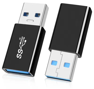 Productafbeelding van USB 3.0 Mannelijk naar USB3.0 Vrouwelijk Adapter (2-Pack)