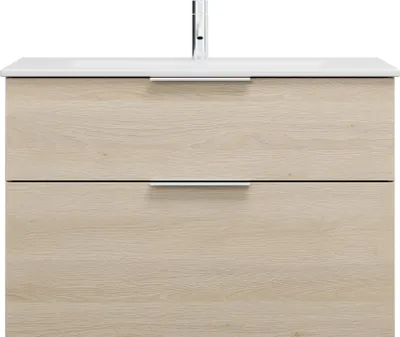 Image de burgbad Eqio Slim lavabo en céramique avec meuble sous-lavabo, 920x490x620mm, SHBT092F3180C0001G0146