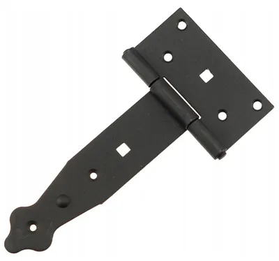 Produktbild von Zier-Scharnier für Türen FEINZ - 150 mm - Schwarz - Hochwertig - Robuste Konstruktion - Stilvolles Design